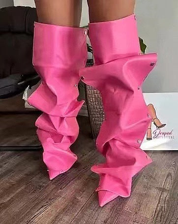 ‘Vulgar Behavior’ Knee Heel Boot