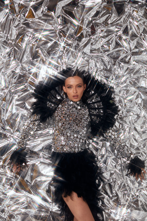 Celestine Noir Dress by Luxe Living Fashions