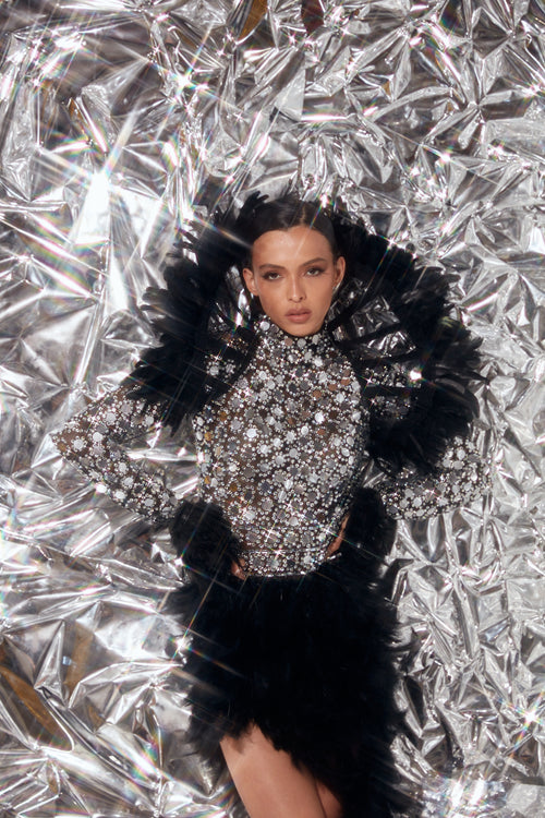 Celestine Noir Dress by Luxe Living Fashions