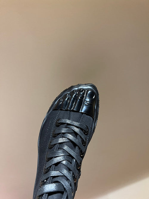 Schiaparelli Anatomique High-Top Sneakers – Canvas & Sculpted Toe Detail