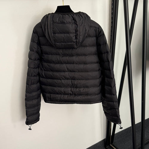 Miu Miu Cropped Hooded Down Jacket