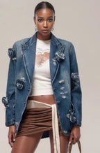 ‘Wealth Wise’ Denim Blazer