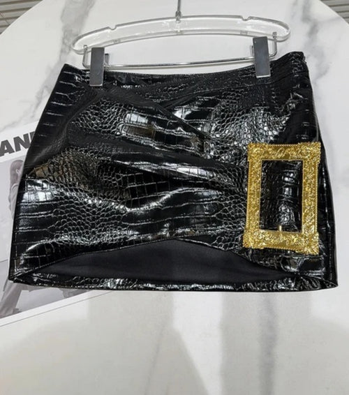 ‘Sak Lifestyle’ Leather Skirt