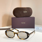 TOM FORD Oval Acetate Icon Sunglasses