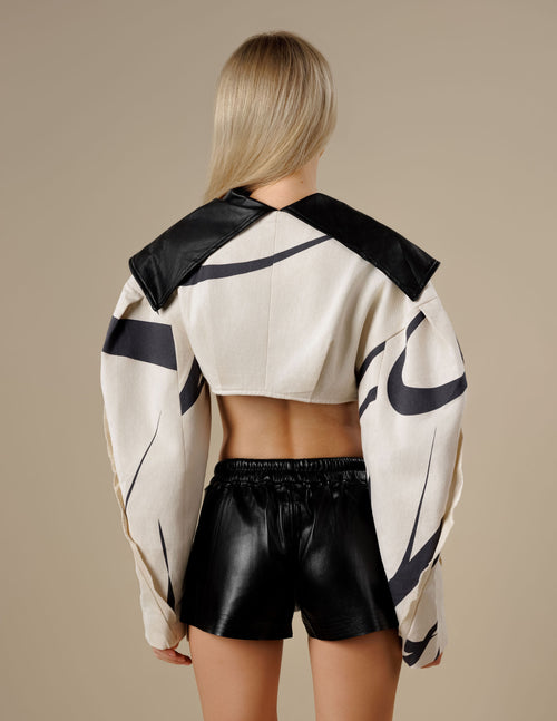 ‘Monte’ Leather Shorts