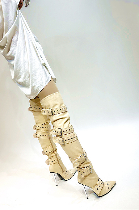 “Acconcia” Buckled Thigh Boot