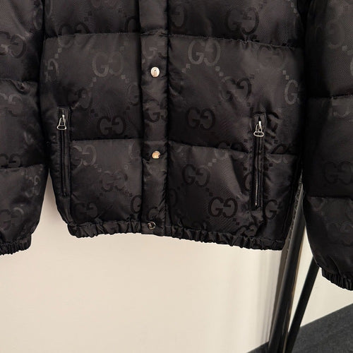 Gucci GG Monogram Quilted Puffer Jacket – Black