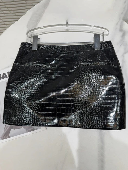 ‘Sak Lifestyle’ Leather Skirt