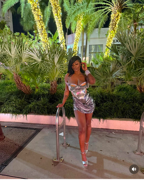 ‘Magna Carta’ Luxe Dress in Silver