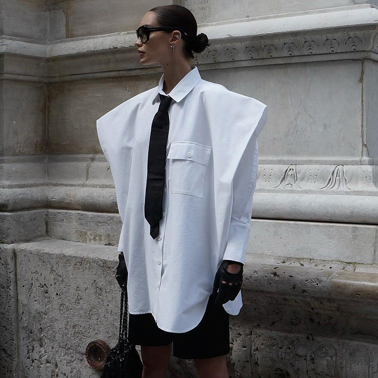 Blouses Shop Macys Dressy Blouses Fiala Oversized Shoulder Shirt Top White M Blouses Shop Macys Dressy Blouses Fiala Oversized Shoulder Shirt Top White M