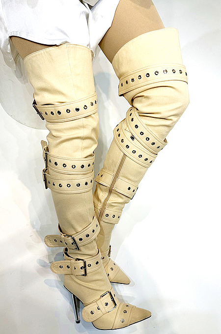 “Acconcia” Buckled Thigh Boot