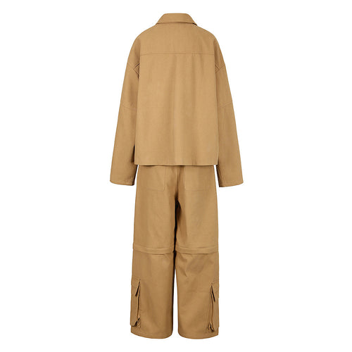 ‘Poppy’ Luxe Cargo Pants Set