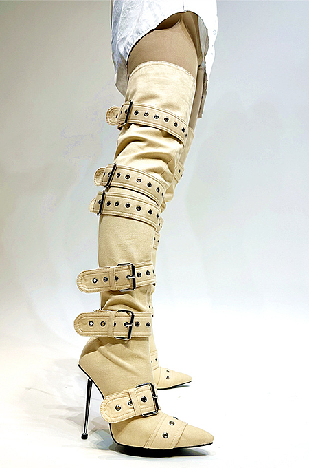 “Acconcia” Buckled Thigh Boot