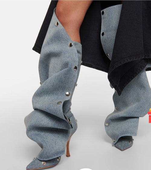 ‘Vulgar Behavior’ Knee Boot