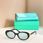 TIFFANY & CO. Oval Acetate Signature Sunglasses