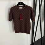 Gucci-GG Monogram Knit Top – Cocoa Signature