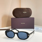 TOM FORD Oval Acetate Icon Sunglasses