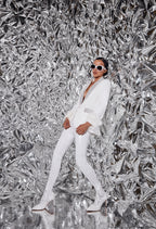 'Arvilla' Patent Leather Stretch Pants Boots