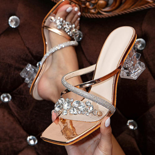 ‘Maisie Luxy’ Crystal Heels