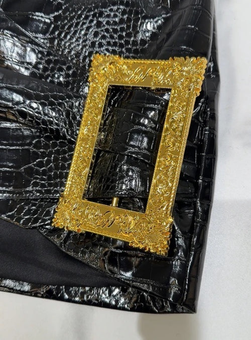 ‘Sak Lifestyle’ Leather Skirt