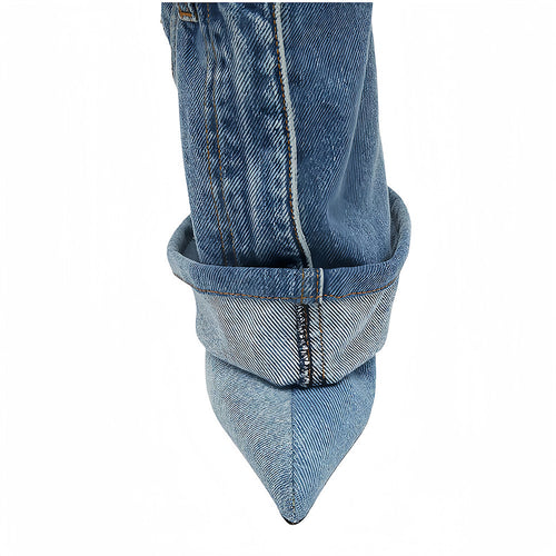 ‘Maribella Luxe’ Denim Ankle Heel