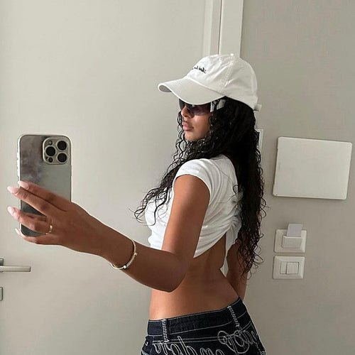 ‘Motions’ Cropped Tee