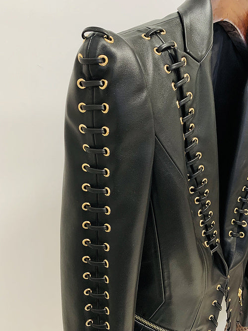 ‘Cy Chateau’ Leather Jacket