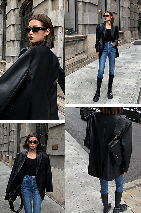 ‘Midnight Maverick’ Leather Jacket