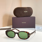 TOM FORD Oval Acetate Icon Sunglasses