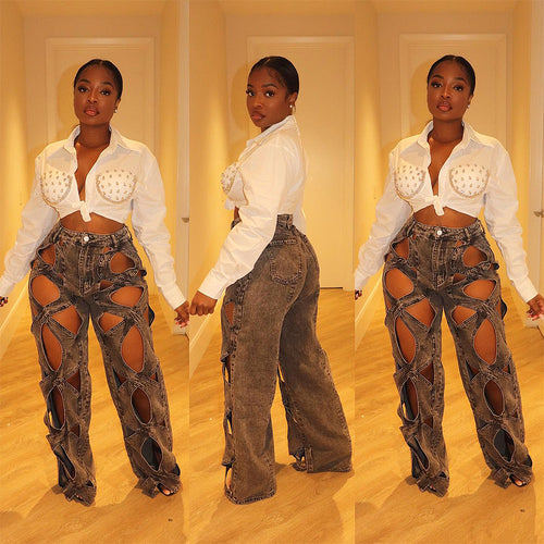 ‘Nuova’ Studded Blouse