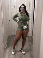 ‘Blayre’ Romper with Hoodie