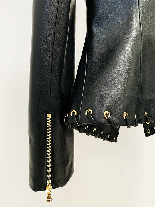 ‘Cy Chateau’ Leather Jacket