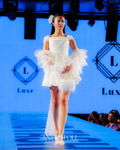 “Étoile de Lune” Silk Organza Bridal Mini – Winter 2026 NYFW Met Gala Collection