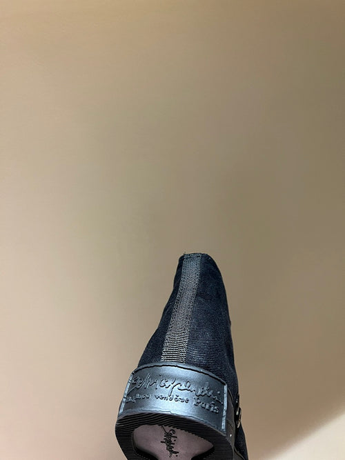 Schiaparelli Anatomique High-Top Sneakers – Canvas & Sculpted Toe Detail