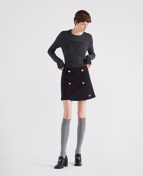 PRADA Milano Fine-Knit Logo Sweater