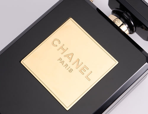 CHANEL Black & Gold Perfume Bottle Bag