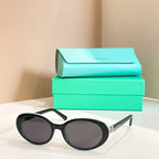 TIFFANY & CO. Oval Acetate Signature Sunglasses