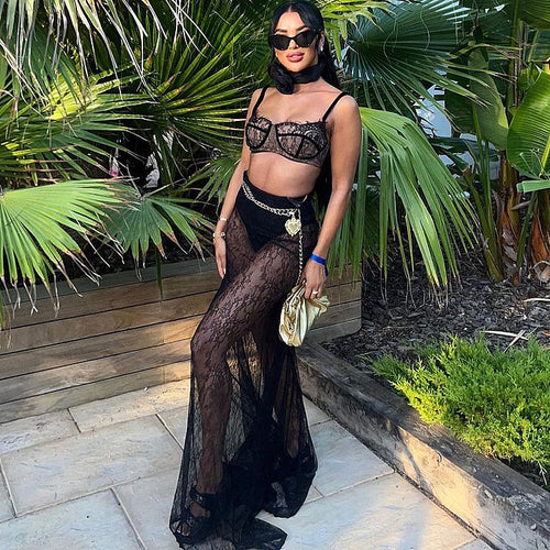 ‘Sardecia’ Lace Skirt Set