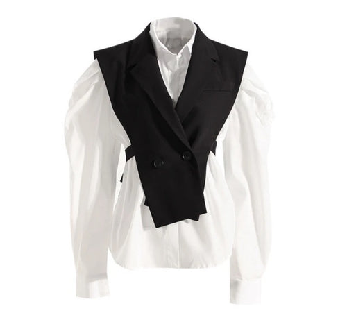 ‘Luxurova’ Blouse/Vest Set