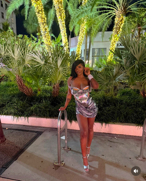 ‘Magna Carta’ Luxe Dress in Silver