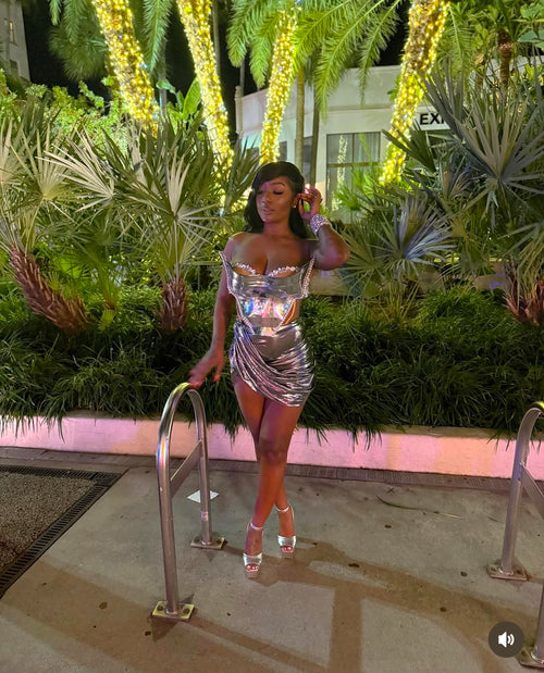 ‘Magna Carta’ Luxe Dress in Silver