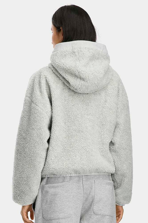 Canada Goose Reversible Sherpa Hooded Jacket — Cloud Grey