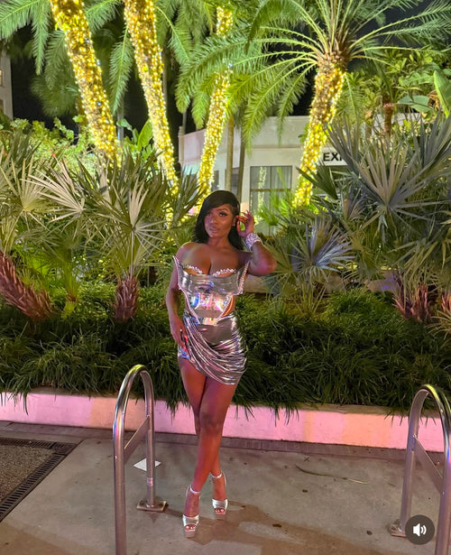 ‘Magna Carta’ Luxe Dress in Silver