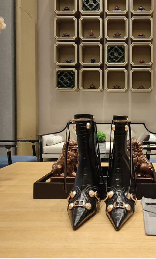 ‘Balenciaga’ Couture Boot Heel