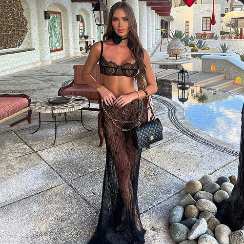 ‘Sardecia’ Lace Skirt Set