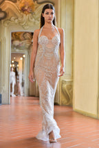 Astrella Halter Gown – Crystalized Evening Couture -VeLour de Luxe Award Show Couture Collection