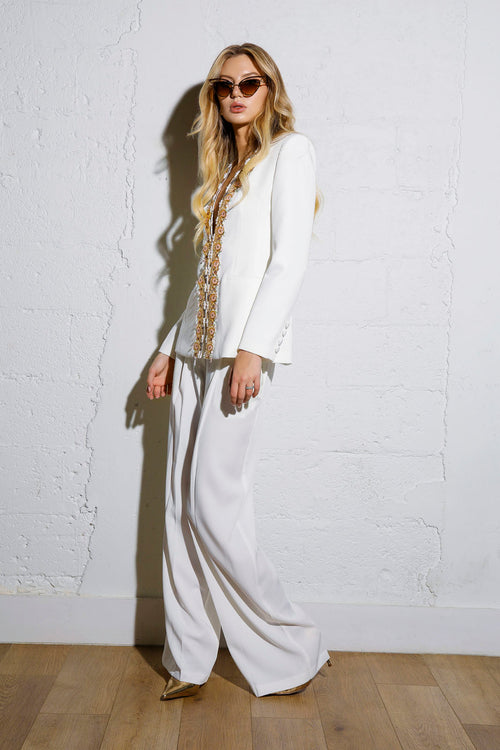 “Valentina Royale” Embellished Power Suit