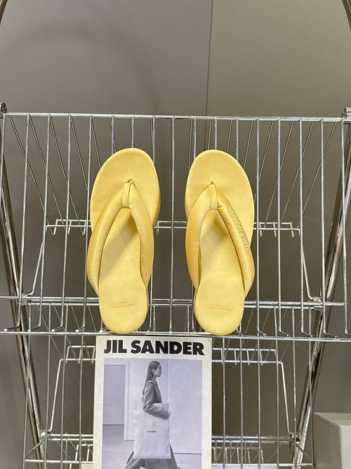 BALENCIAGA “Cloud Platform” Suede Flip-Flop Sandals