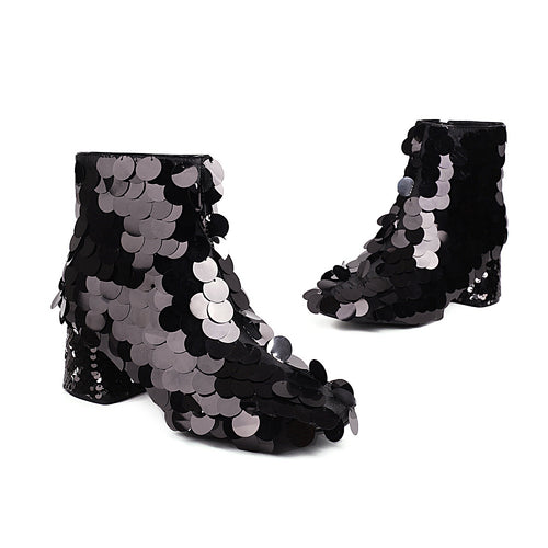 ‘Tuti Scintillate’ Sequined Ankle Boots