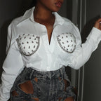 ‘Nuova’ Studded Blouse
